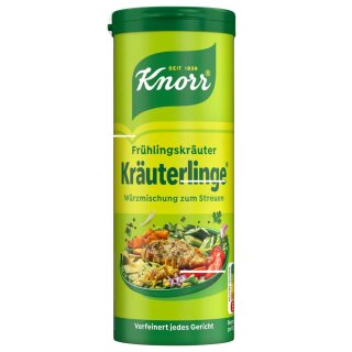 Knorr Kräuterlinge Gewürzmischung Streuer für Gemüse, Salate oder Aufläufe Frühlingskräuter vegan (1x60g Packung)