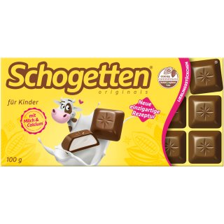 Schogetten für Kinder mit Milch und Calcium (100g Packung)
