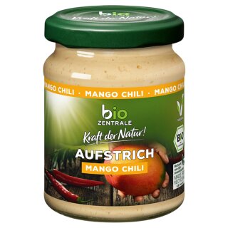 biozentrale Aufstrich Mango Chili (125g Glas)