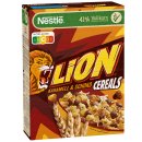 Nestle Lion Cereals Karamellschoko Cornflakes 41% Vollkorn 1er Pack (1x400g Packung)