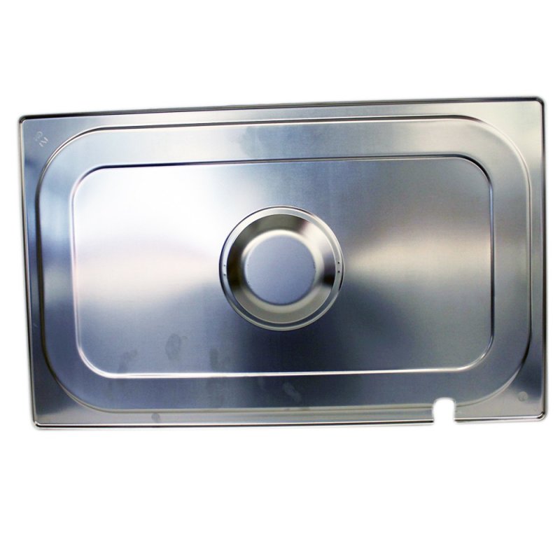 HENDI GN 1/1 Deckel Edelstahl – 530x325 Mm, Hitzebeständig -40° Bis 300°C, Stapelbar, Spülmaschinenfest