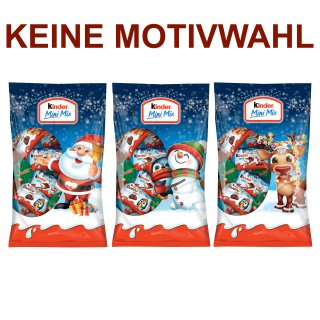 Ferrero Kinder Mini Mix Weihnachten KEINE MOTIVWAHL (54g Beutel)