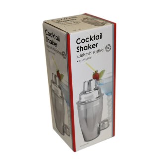 ZHG Shaker für Drinks und Cocktails Rostfreier Edelstahl für 0,5l (1 Stck)