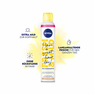 Nivea 3in1 Trockenshampoo für helle Haartöne (200ml Sprühdose)