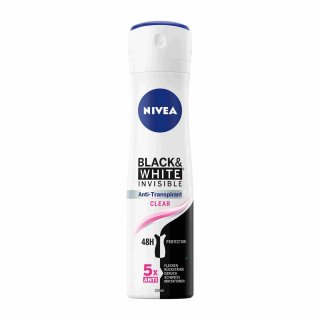 Nivea Deo-Spray Black & White Invisible (150ml Sprühdose)
