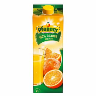 Pfanner Orangensaft 100% (1x2l Flasche)
