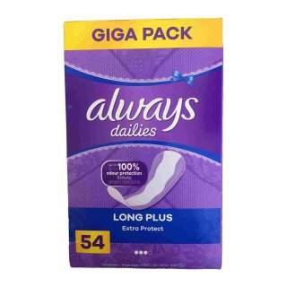 Always Extra Protect Slipeinlagen Long Plus (54 Stück)