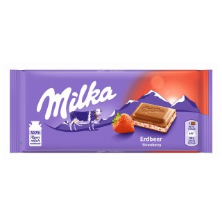 Milka Erdbeer (100g Tafel)