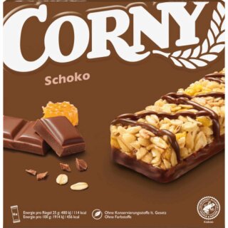 Corny Müsliriegel Schoko 6x25g (150g Packung) MHD 06.12.2025 Restposten Sonderpreis