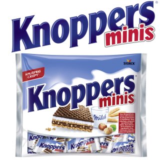 Storck Knoppers Minis das Frühstückchen und alles ist drin 1er Pack (1x200g Beutel)