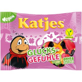 Katjes Glücksgefühle Fruchtgummi und Lakritz mehr Glück geht nicht (200g Packung)