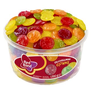 Red Band Fruchtgummi Clowns (1350g Dose)