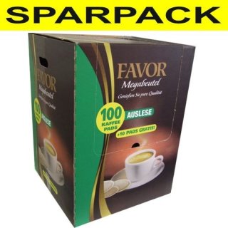 Kaffeepads Favor Auslese, Megabeutel, 12x 100 Stck
