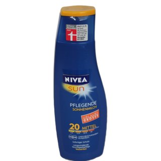 Nivea Sun Pflegende Sonnenmilch LSF 20, wasserfest (250ml Flasche)