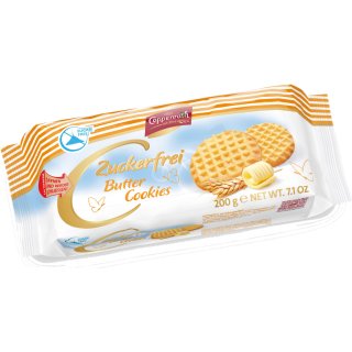 Coppenrath Butter Cookies ohne Zucker (200g Packung)