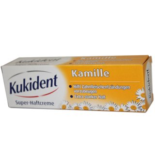 Kukident Super Haftcreme Kamille für Dritte Zähne (40g Tube)