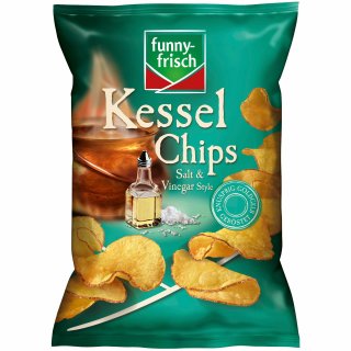 Funny-Frisch Salt & Vinegar Kesselchips (120g Packung)