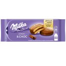 Milka Choc & Choc Kuchen mit Schokoladencreme 1er Pack (175g Packung)