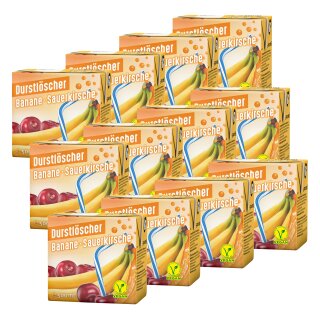 Durstlöscher Banane-Sauerkirsche VPE (12x0,5L Packung)