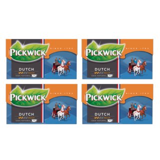 Pickwick Dutch Medium Schwarztee mit Orangenschalen (4x20 Teebeutel)