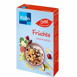 Kölln Müsli Früchte ohne Zucker (500g Packung)