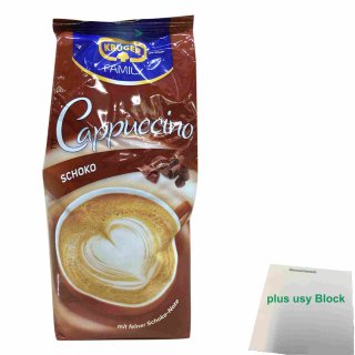 Krüger Family Cappuccino Schoko (500g Beutel) + usy Block