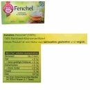 Teekanne Fenchel 20 Beutel (60g Packung)