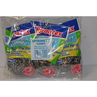 Spontex Spirinett Jumbo Edelstahl Spirale (3Stck.)