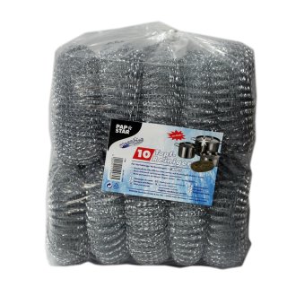Papstar Topfreiniger aus Draht 13cm Durchmesser (10 Stck Packung)