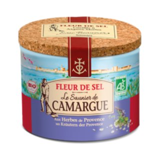 La Saunier de Camargue Fleur de Sel Kräuter der Provence Bio (125g Dose)
