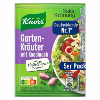 Knorr Salat Krönung Knoblauch 5er (5x10g Packung)