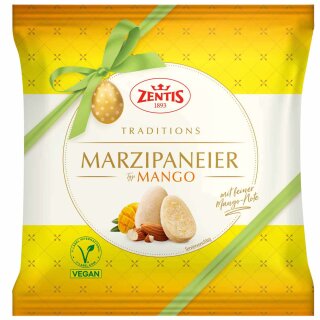 Zentis Marzipan-Eier mit Mango (125g Beutel)
