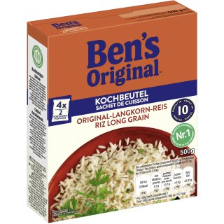 Bens Original Kochbeutel Langkorn Reis (500g Packung)
