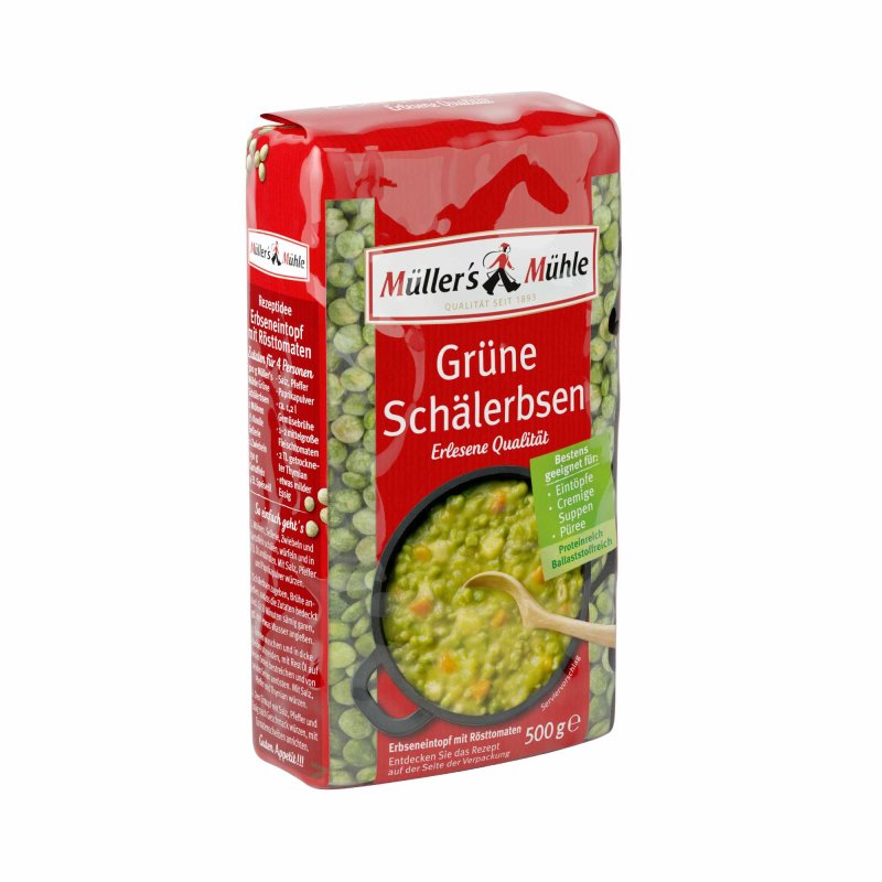 Müllers Mühle Schälerbsen grün (500g Beutel)