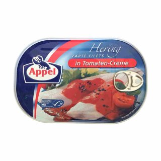 Appel Heringsfilets in Tomaten-Creme (200g Dose)