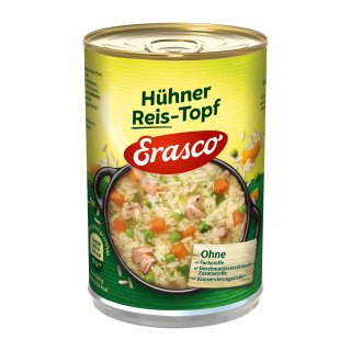 Erasco 1 Portion Hühner Reis-Topf (1x400g Dose)