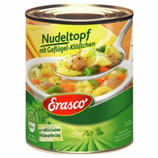 Erasco Nudeltopf mit Geflügelklößchen (800g Dose)
