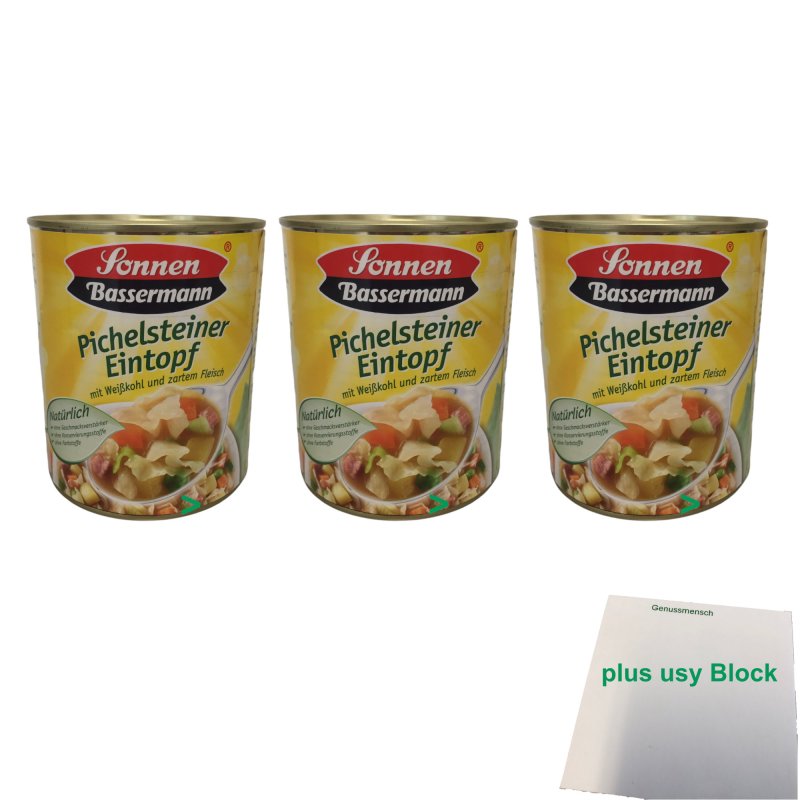 Sonnen Bassermann Pichelsteiner Topf (3x800g Dose)