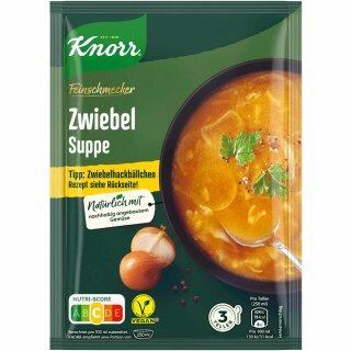 Knorr Feinschmecker Zwiebel Suppe 3 Port (62g Packung)
