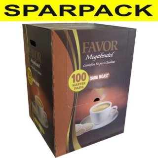 Kaffeepads Favor Dunkel, Megabeutel, 12x 100 Stck