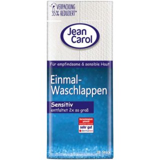 Jean Carol Einmal Waschlappen Sensitive 28er (1x28ST)