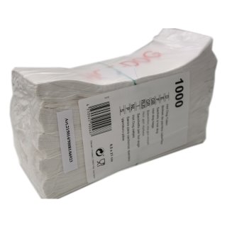 Hot-Dog Tüte weiß 21cm x 8,5 cm (1000 St. Packung)