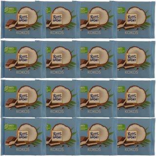 Ritter Sport Kokos Vollmilchschokolade mit Kokos-Creme VPE (12x100g Packung)