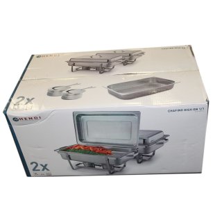 Hendi Chafing Dish 1/1 GN Edelstahl (2er Karton)