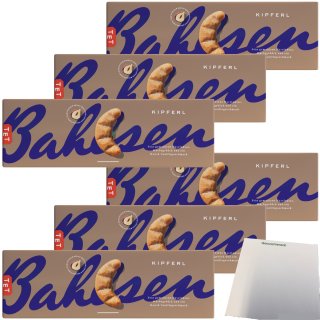 Bahlsen Kipferl mit feinen Haselnüssen 6er Pack (6x125g Packung) + usy Block
