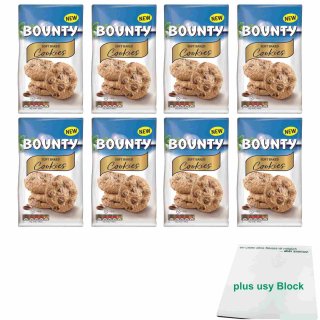 Bounty Soft Baked Cookies weiche Kekse 8er Pack (8x180g Packung) + usy Block