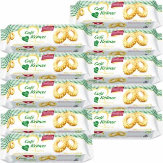 Coppenrath Cafe Kränze Mürbgebäck mit Hagelzucker VPE (10x250g Packung)