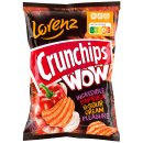 Lorenz Crunchips WOW Paprika & sour Cream geriffelte Kartoffelchips VPE (10x110g Beutel)