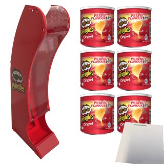 Pringles + Spender Original für 6 kleine Dosen (6x40g Packung) + usy Block