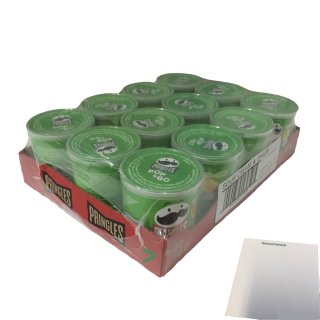 Pringles Sour Cream & Onion 12er Pack (12x40g Packung) + usy Block